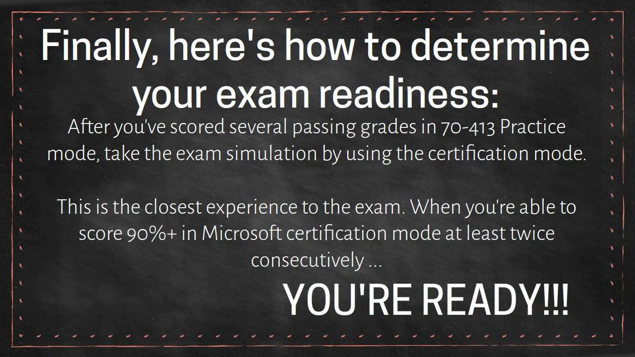 70-413 exam