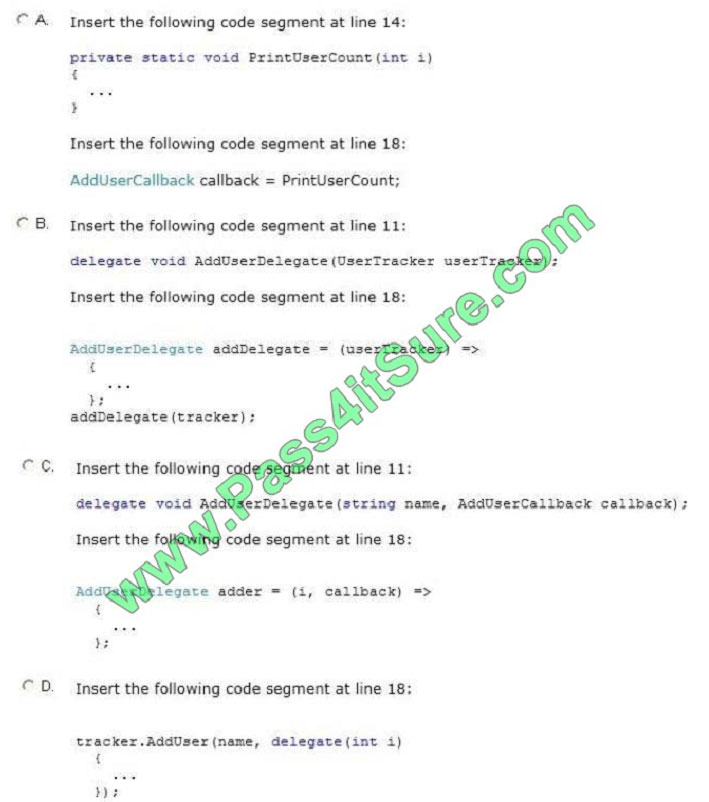 pass4itsure 70-483 exam question q10-1